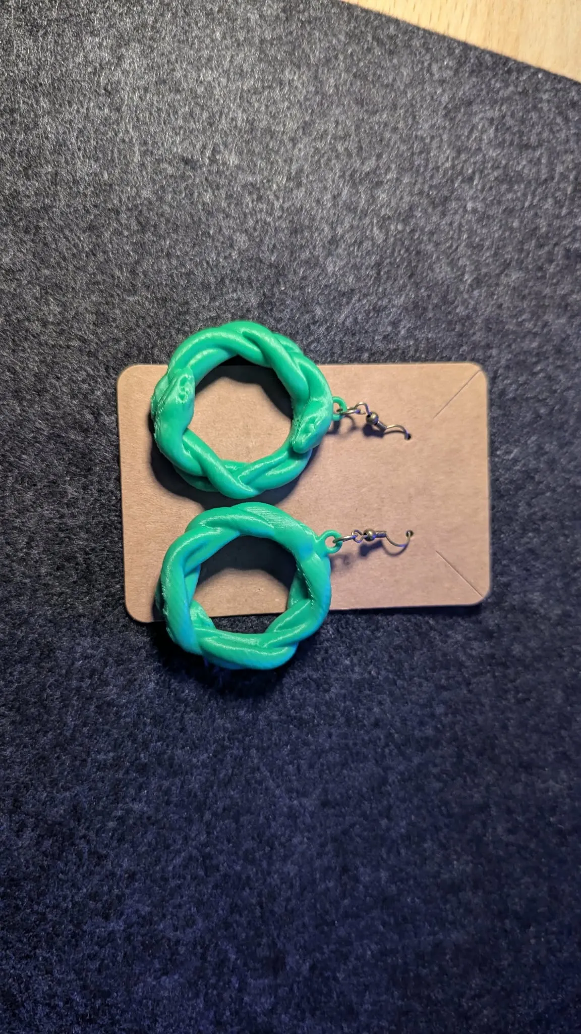 Jade Viper Snake Earrings view 2