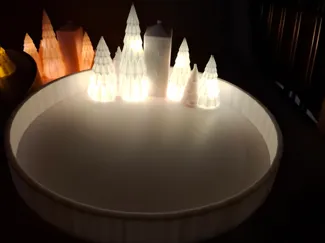 Weihnachtsteller Beleuchtet