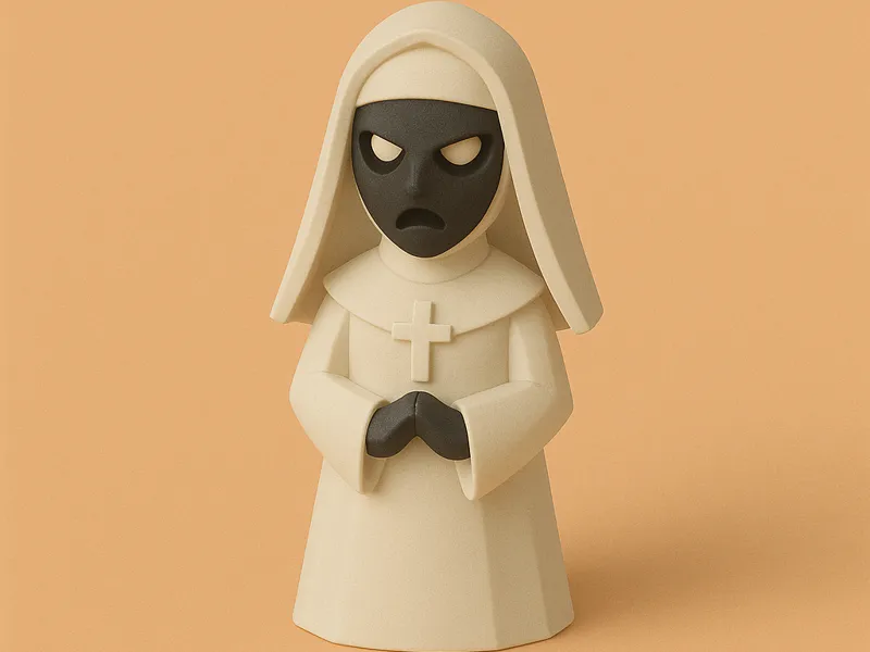 Suora minimalist halloween - The nun halloween