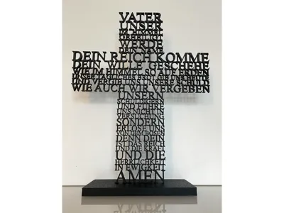 Large Cross Our Father Prayer
