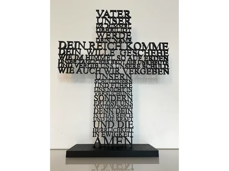 großes Kreuz Gebet Vater unser