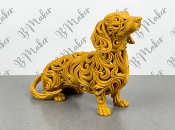 Figura decorativa: Dachshund (Perro Salchicha) — vista de referencia 2