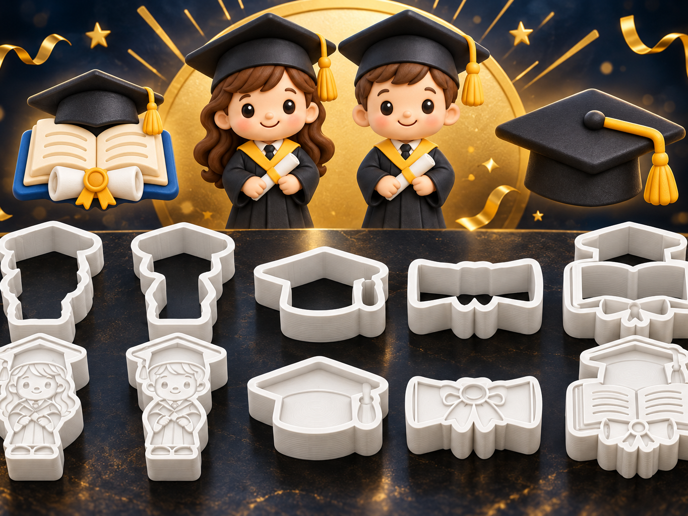 Kit Ejetores de Brigadeiro – Formatura 3D model