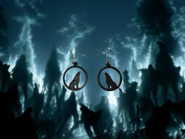 Wolf earrings