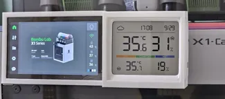 SwitchBot meter holder for Bambulab X1C
