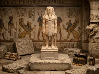 ANCIENT PHARAOH STATUE