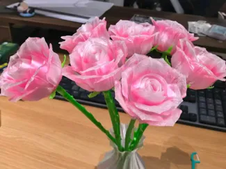 夜光玫瑰花(无需支撑免胶水组装)