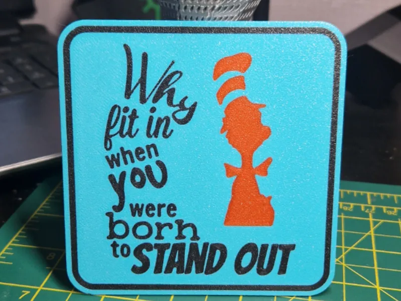 cat in the hat coaster