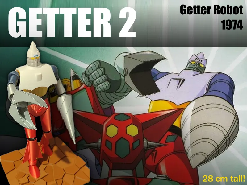 GETTER ROBOT - GETTER 2 - Space Robot - Anime 1974