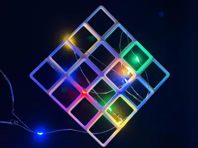 Gridfinity Mini Baseplate Christmas Ornament