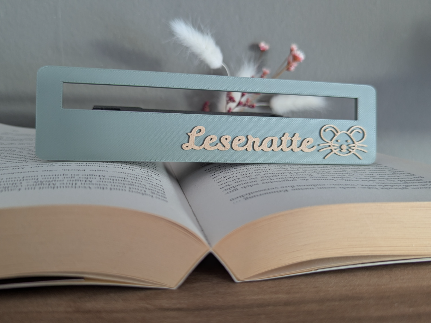Leselineal "Leseratte" Lesehilfe für Erstleser