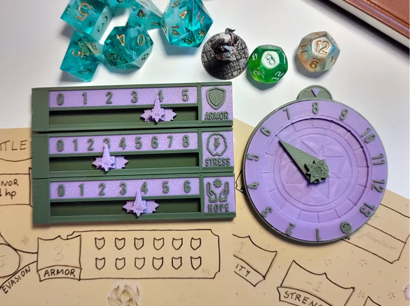 Daggerheart tracker - HP, Stress, Hope, Armor