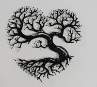 Décoration murale arbre cœur — photo 3