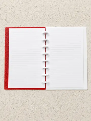 Tapa o cubierta: Rose Embossed Notebook | Textured Floral Cover — vista de referencia 5