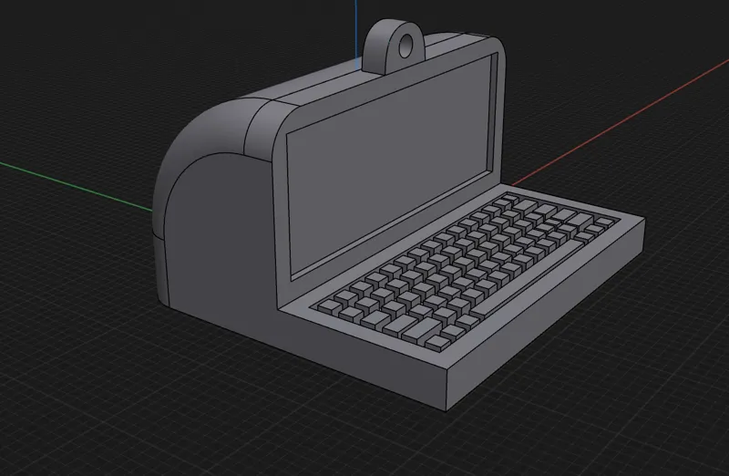 Classic Computer Keychain