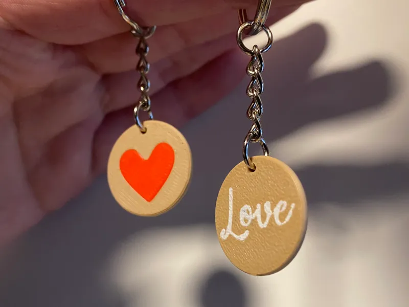 Heart Love Keychain for Valentine 