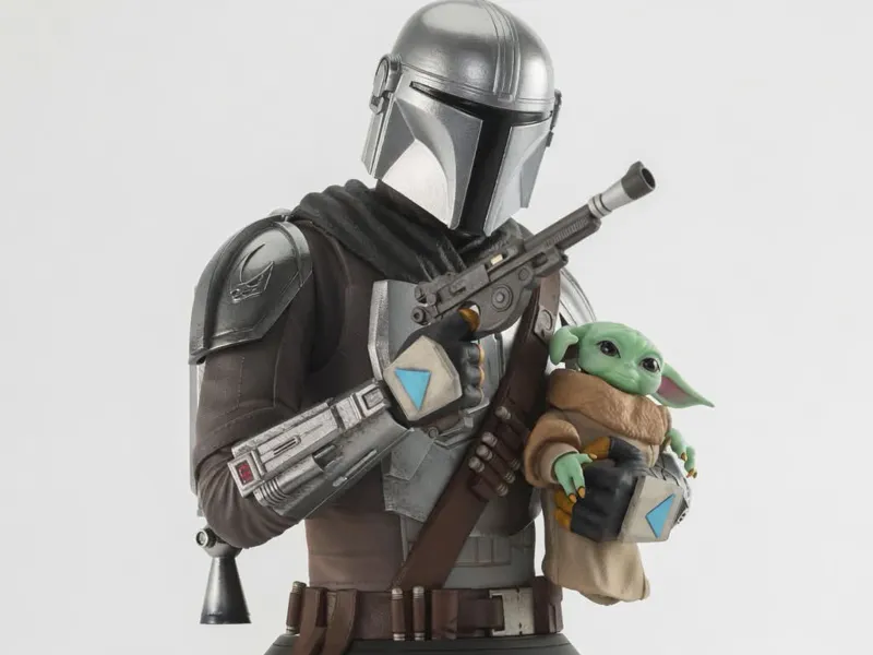 Grogu & Mandalorian – Detailreiches Modell