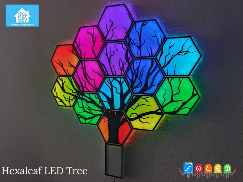 HexaLeafs LED Tree (Remix with LED Base)