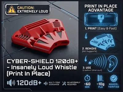 CYBER-SHIELD 120dB+ - Insanely Loud Whistle (PiP)