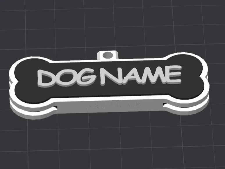 Dog Bone, Dog Tag, Pet Tag (UPDATED VERSION V2)