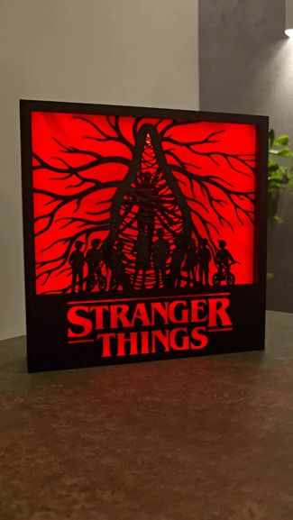 Stranger Things 3D LED Lightbox