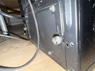 ATX power supply blanking plate for PSU relocation