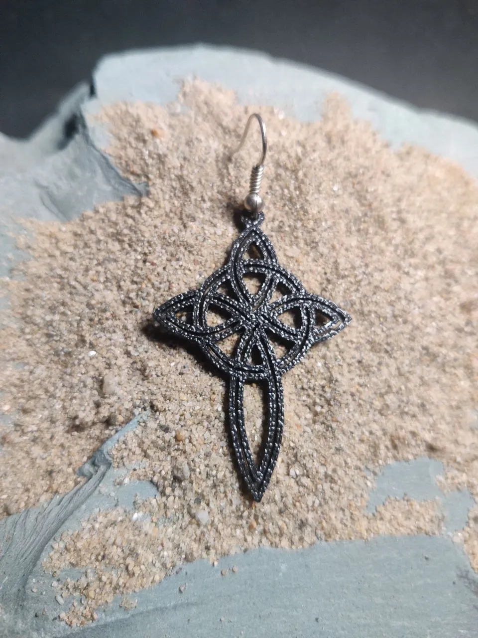 Celtic Flame – Sacred Geometry Earring view 4