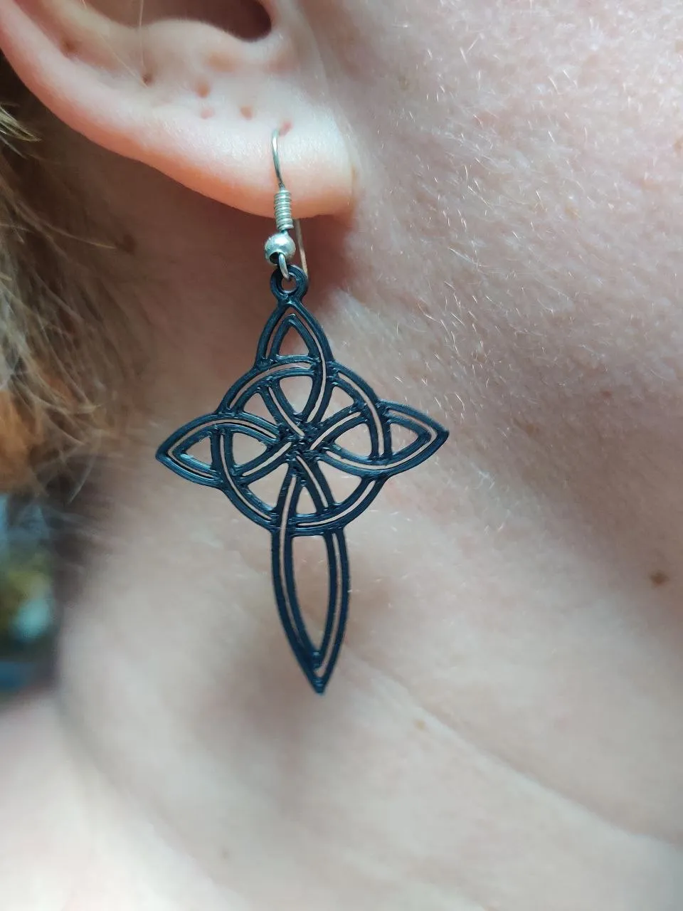Celtic Flame – Sacred Geometry Earring view 3