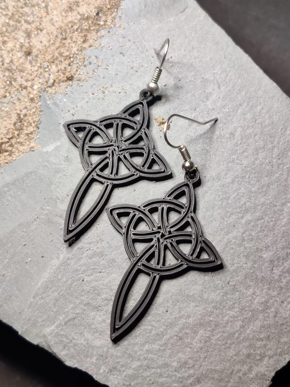 Celtic Flame – Sacred Geometry Earring view 2