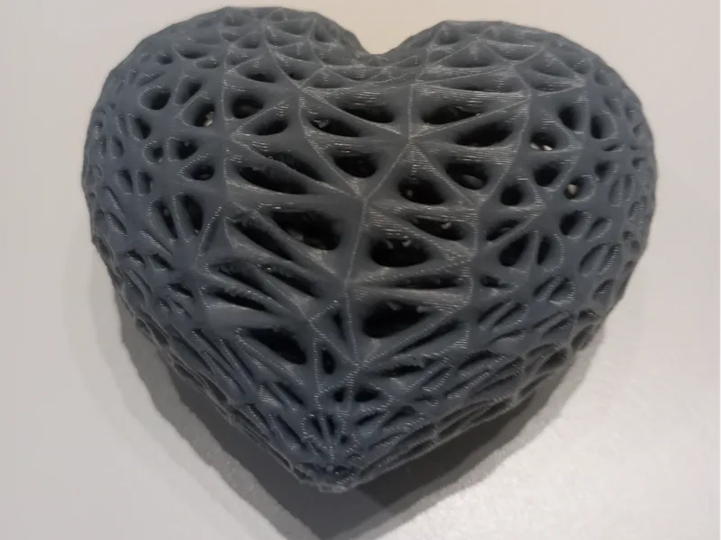 textured heart