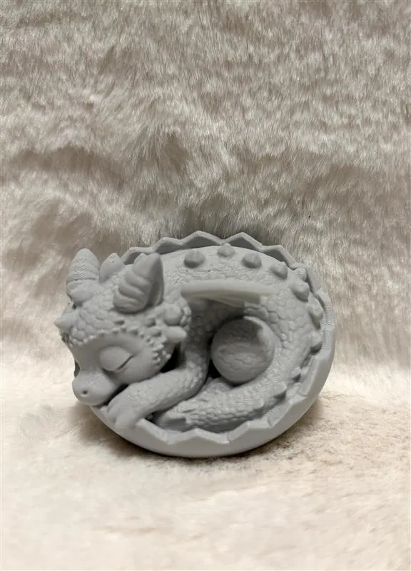 Sleeping Baby Dragon in Egg - Free 3D Print Model - MakerWorld