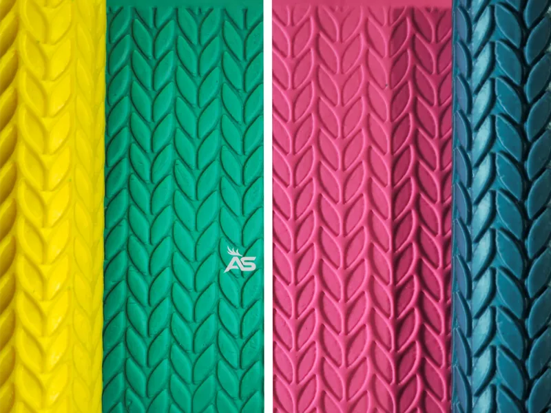 AS-R070-S – Braided Leaf Texture Roller