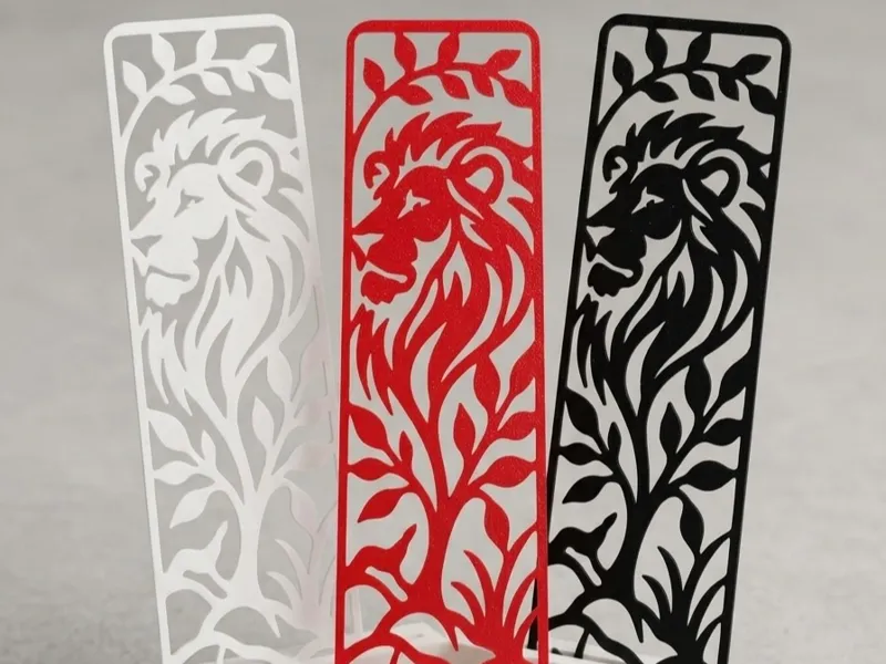 Lion Cutout Bookmark | Fast Single-Color Print
