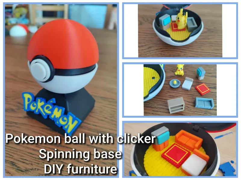 Pokeball clicker with furniture