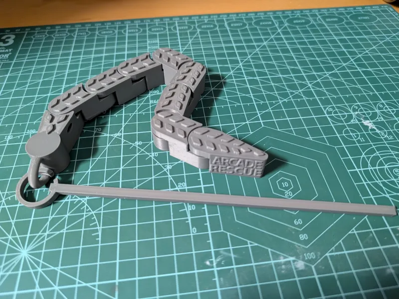 ARCADE RESCUE 911 CLEANING SNAKE - with hole