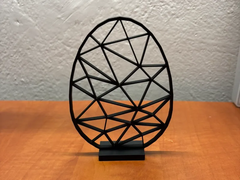 Geometric Low Poly Easter Egg-Modern Decoration