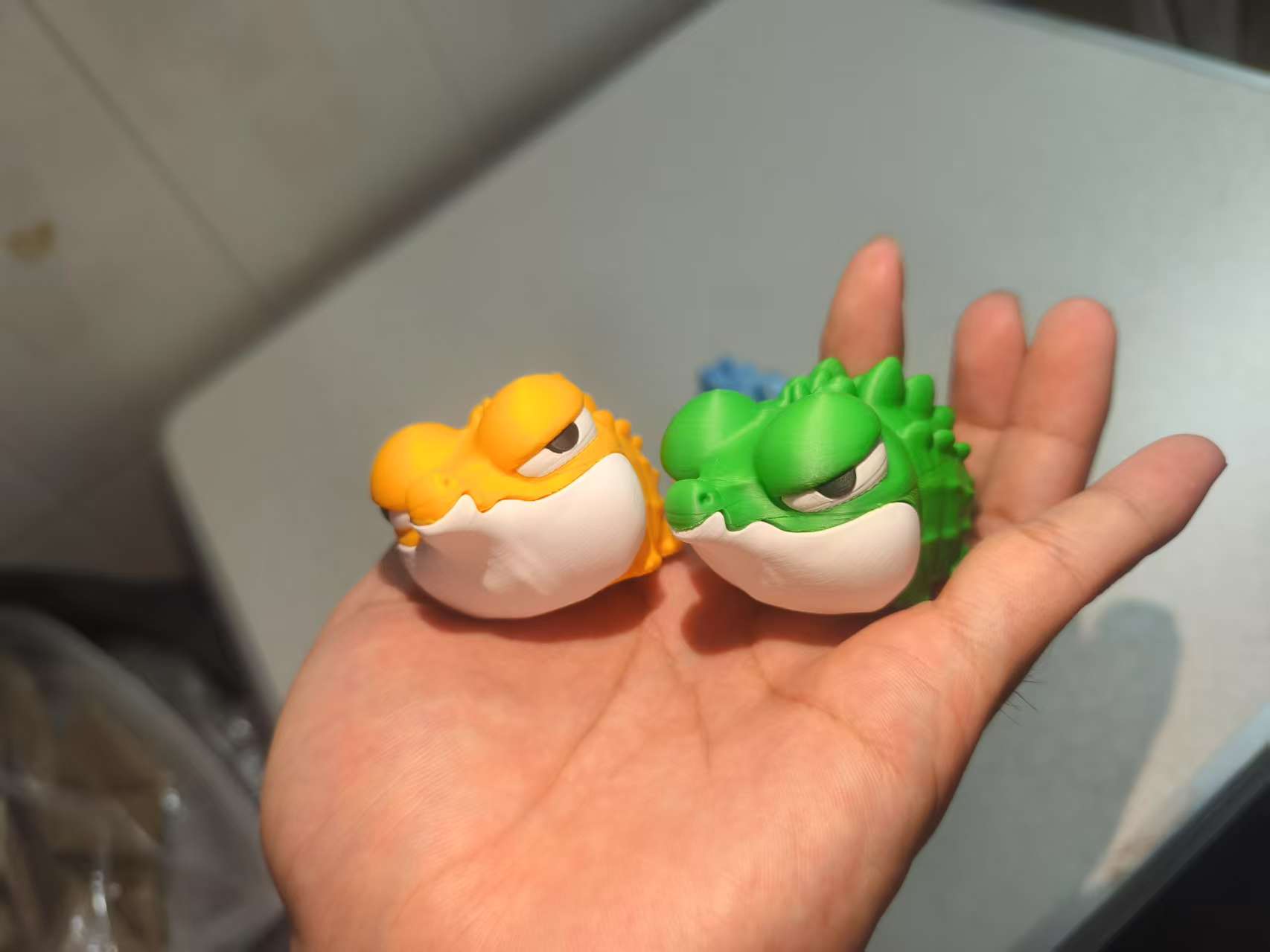Miniatura 2 do modelo 3D “凶凶的小鳄鱼”桌面摆件
