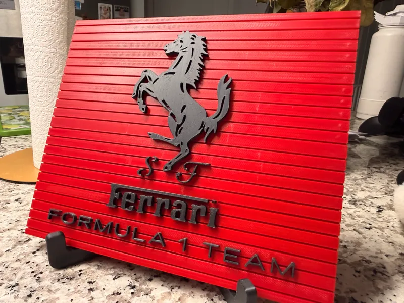 Ferrari F1Plaque Sign Logo 