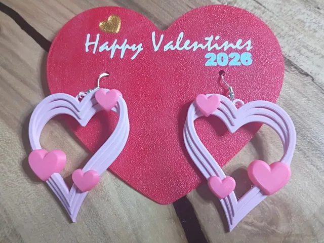 Valentines Day Earring Card