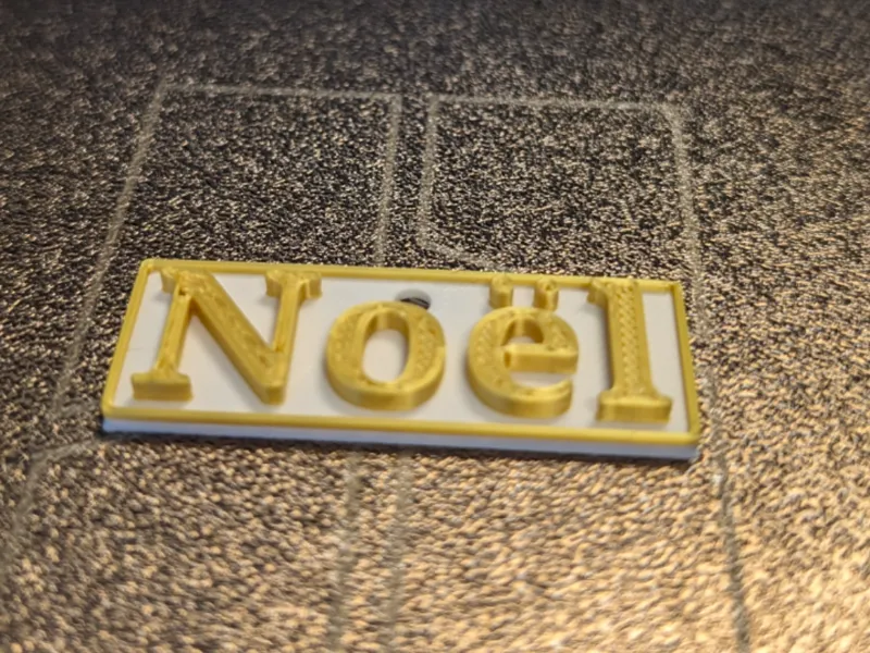 Noël name tag