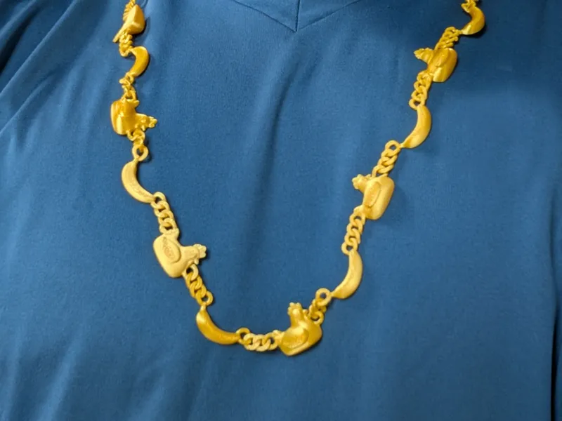 Chicken Banana Chain Necklace