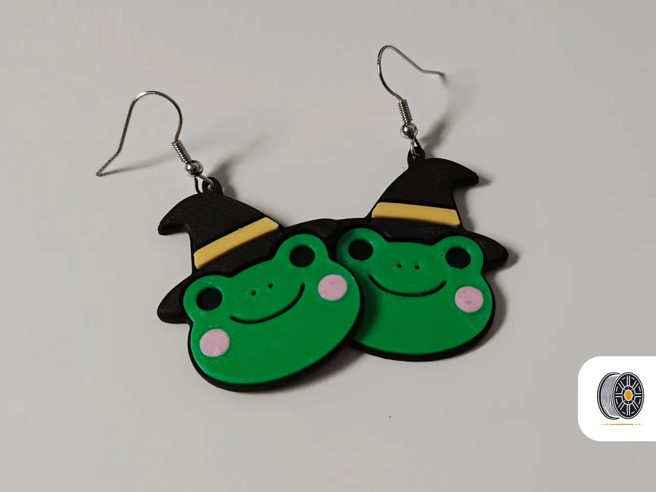 Cute Witch Froggy | Halloween Earring Series view 2