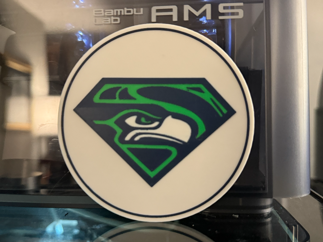 SEATTLE SEAHAWKS SUPER MAN COASTER