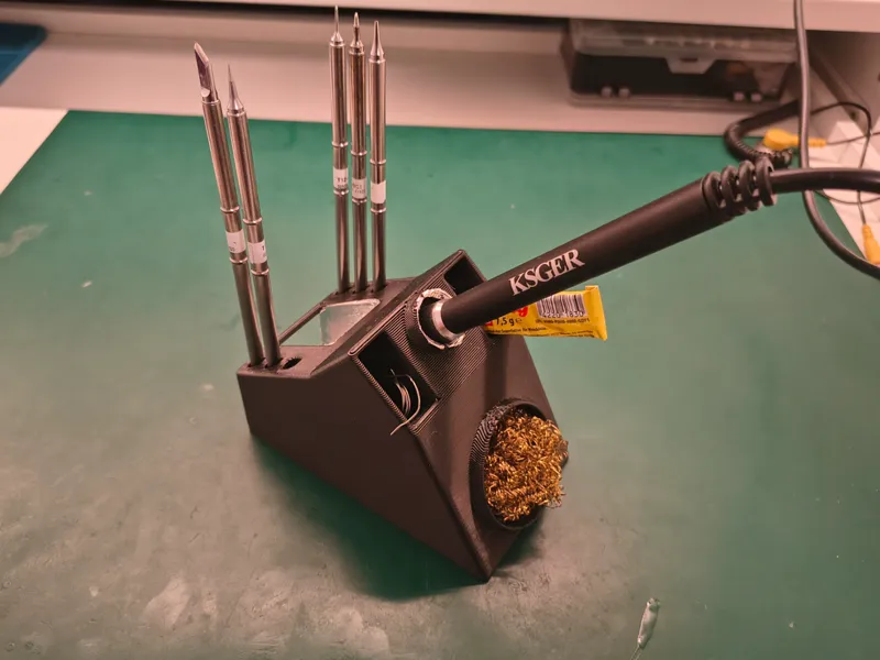Soldering Iron Stand with Tip Holder