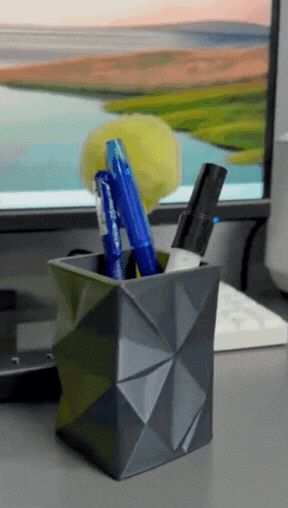 Geometric Pencil Box