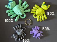 Porte-clés araignée sauteuse articulée — photo 1