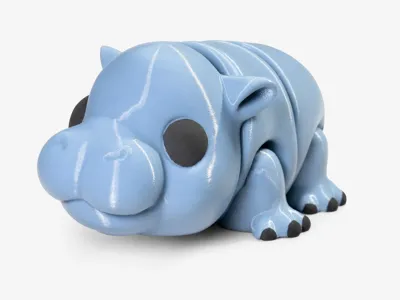 Moo Deng Articulating Baby Hippo!