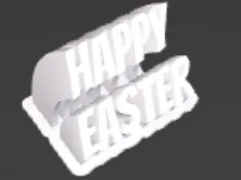 frohe ostern schild