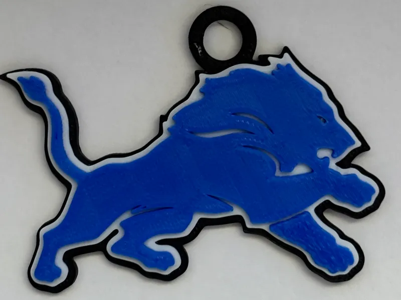 Detroit Lions Keychain