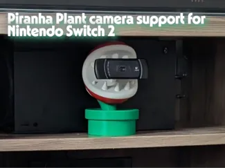 Piranha Plant camera support for Nintendo Switch 2